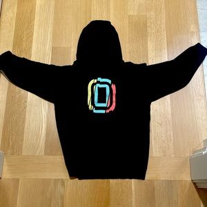 Overtime “glitch cypher” hoodie.—YLG no damage, gently used